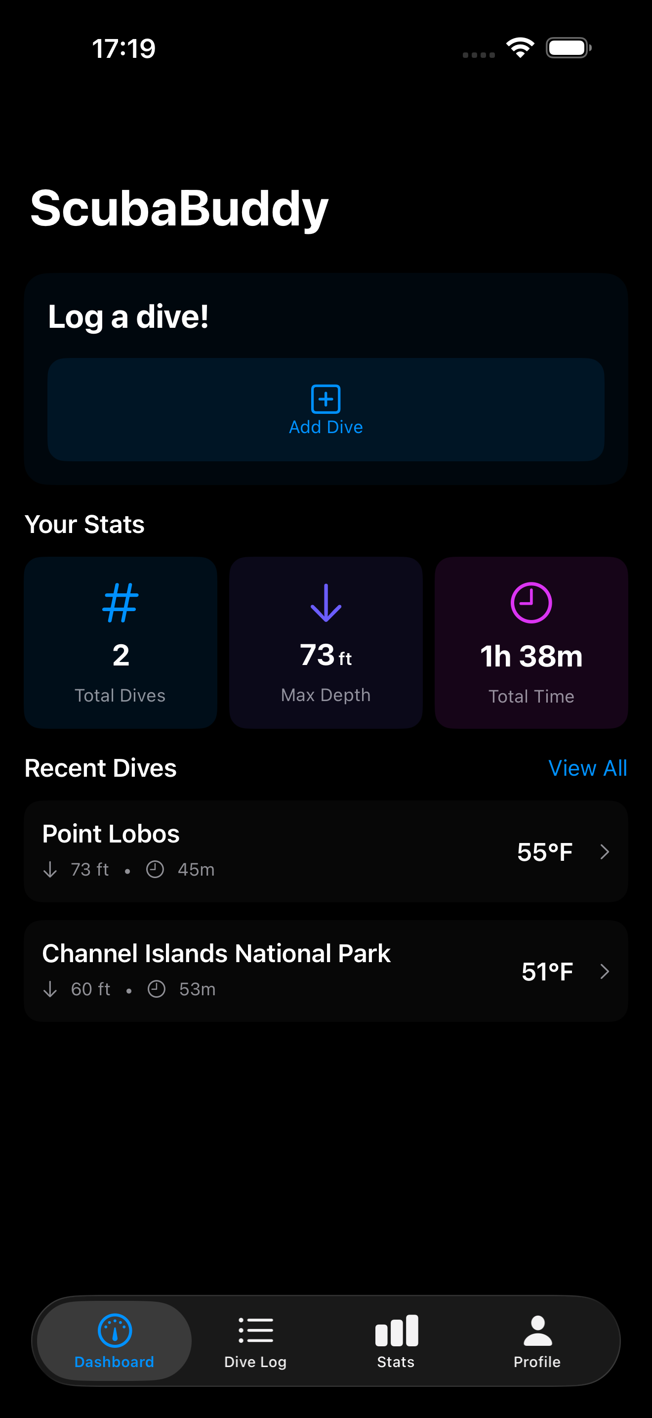 App Home Screen